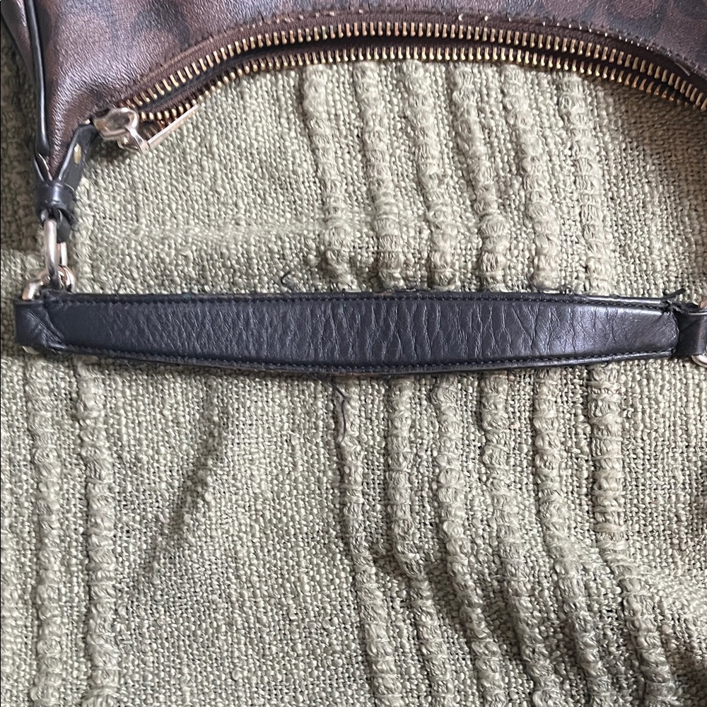 Coach Brown Signature Hobo Bag with Wristlet - Picture 5 of 11